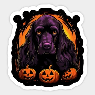 Field Spaniel Halloween Sticker